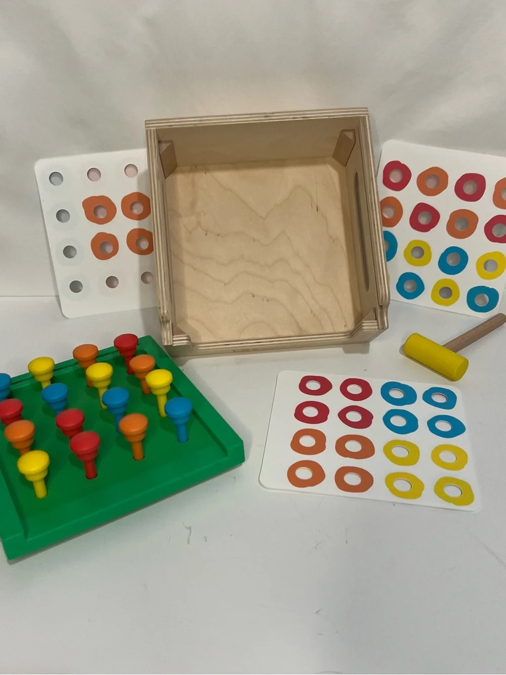 Lovevery Match & Tap Hammer Box with Cards Complete Set with Play Guide